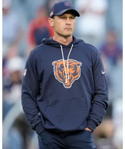 Ben Johnson Chicago Bears 2025 Sideline Hoodie