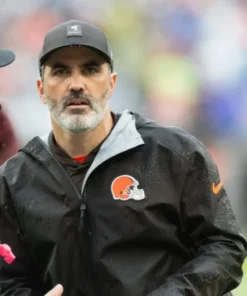 Browns 2025 Coach Kevin Stefanski Black Jacket