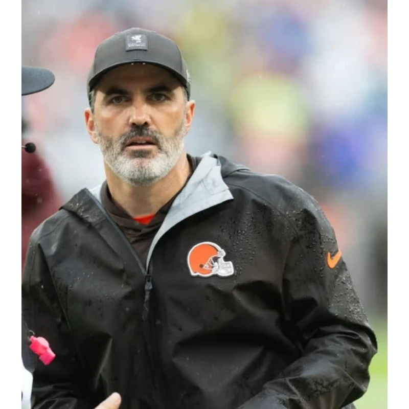 Browns 2025 Coach Kevin Stefanski Black Jacket