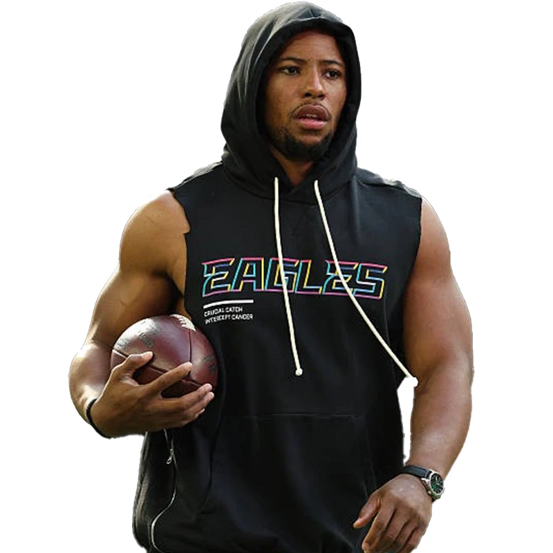 Saquon Barkley Eagles Sleeveless Hoodie