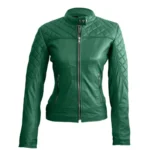 Green Biker Jacket