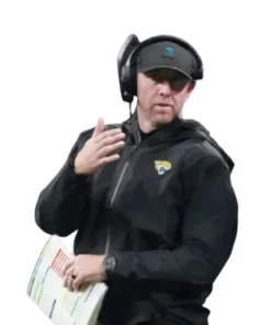 Jacksonville Jaguars Coach Liam Coen Black Jacket