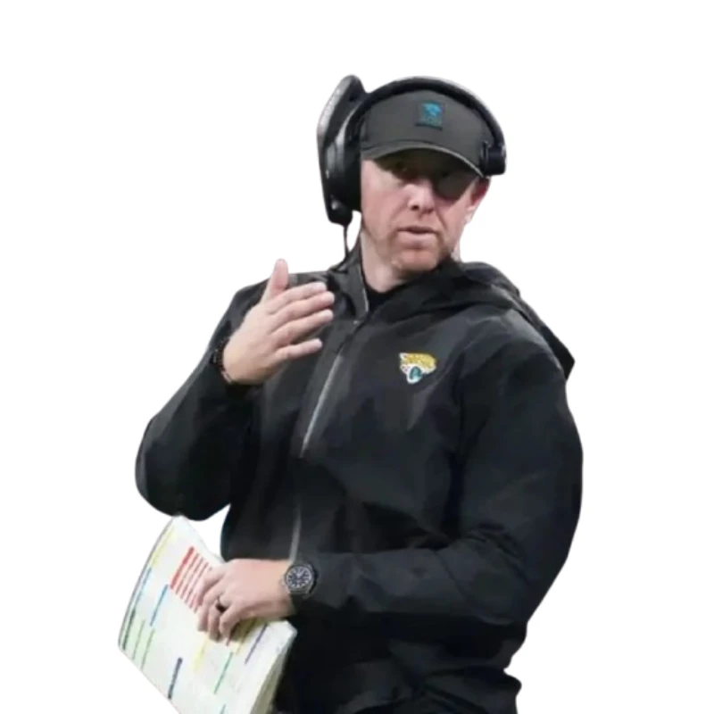Jacksonville Jaguars Coach Liam Coen Black Jacket