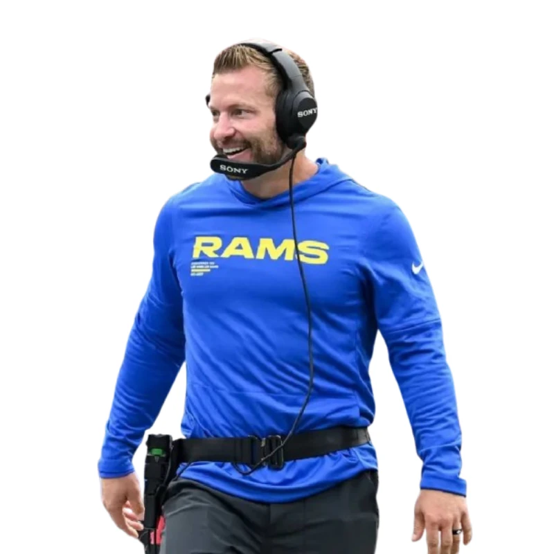 McVay Los Angeles Rams 2025 Blue Hoodie