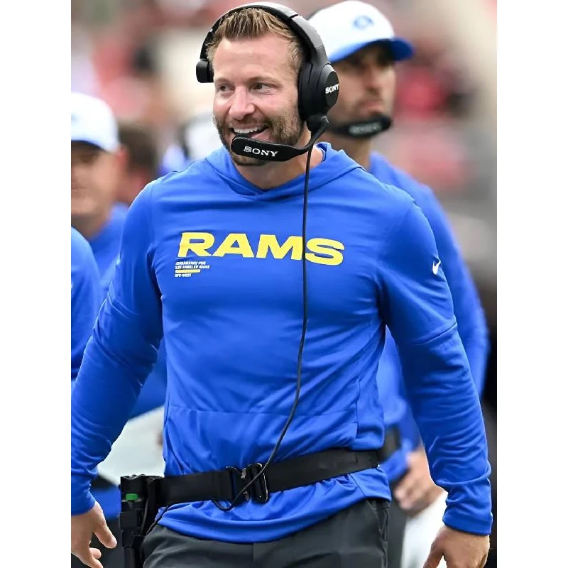 Sean McVay Los Angeles Rams 2025 Blue Hoodie