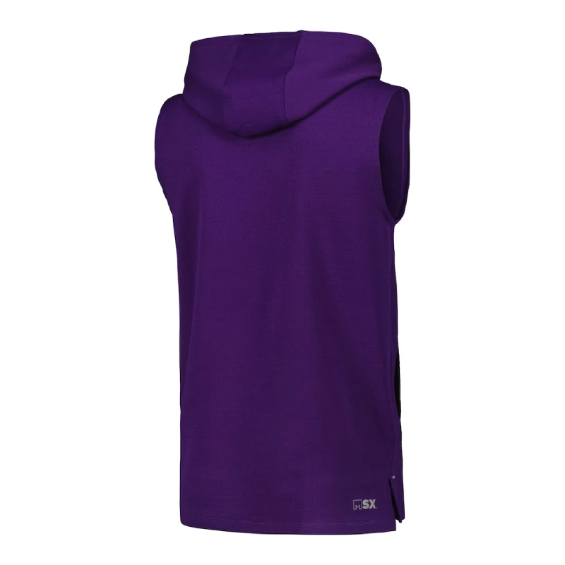 Michael Strahan Minnesota Vikings Marathon Sleeveless Hoodie