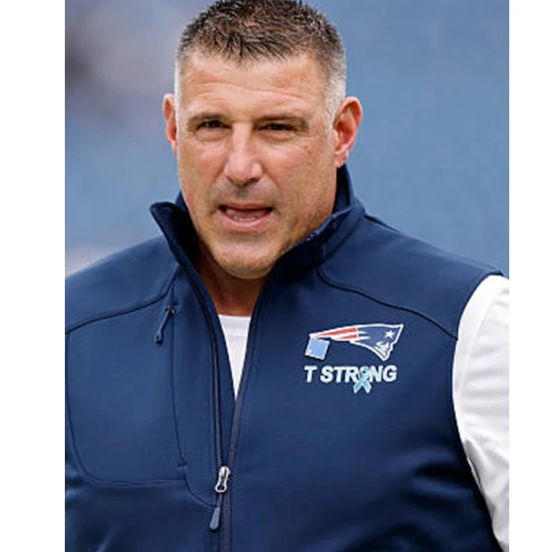 Mike Vrabel New England Patriots 2025 Vest Blue