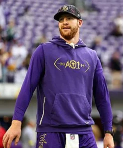 Carson Wentz Minnesota Vikings Sleeveless Hoodie