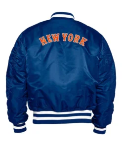 New York Mets Bomber Blue Jacket