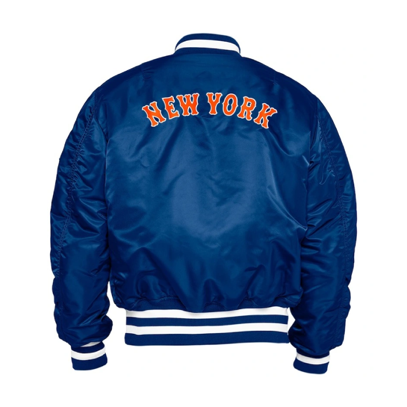 New York Mets Bomber Blue Jacket