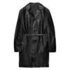 Prada Nappa Leather Trench Coat