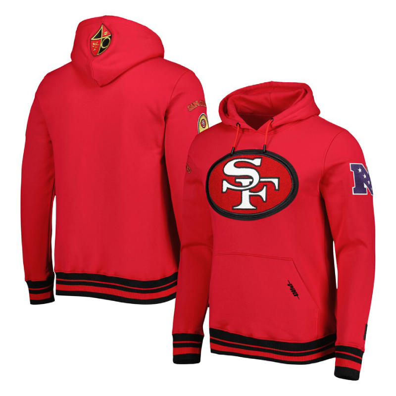 San Francisco 49ers Retro Fleece Pullover Hoodie