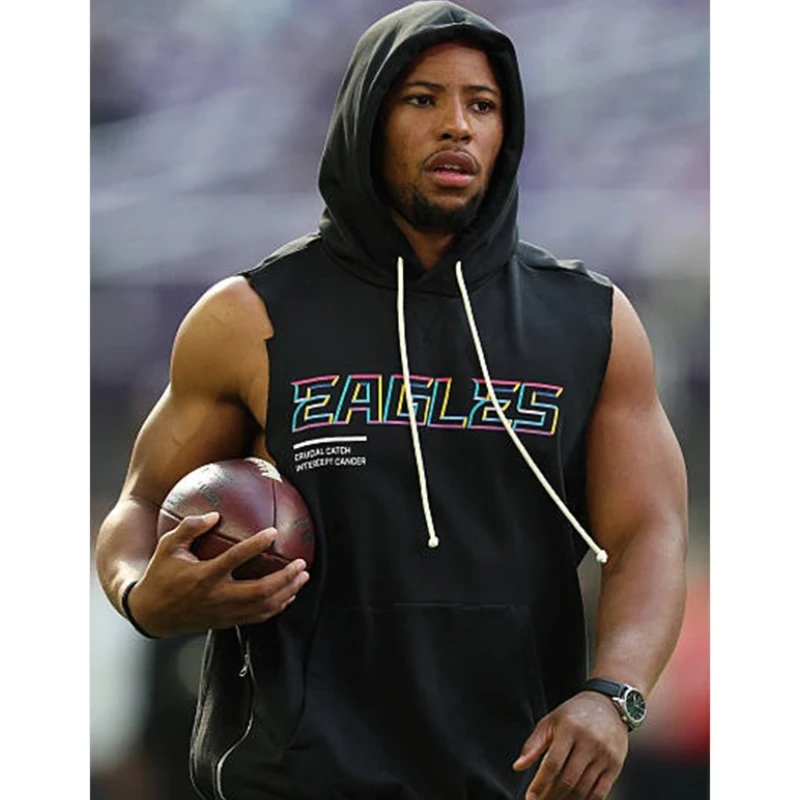 Eagles Crucial Catch Sleeveless Hoodie