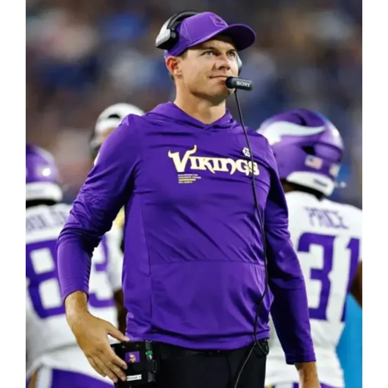 Kevin O’Connell Vikings Purple Hoodie
